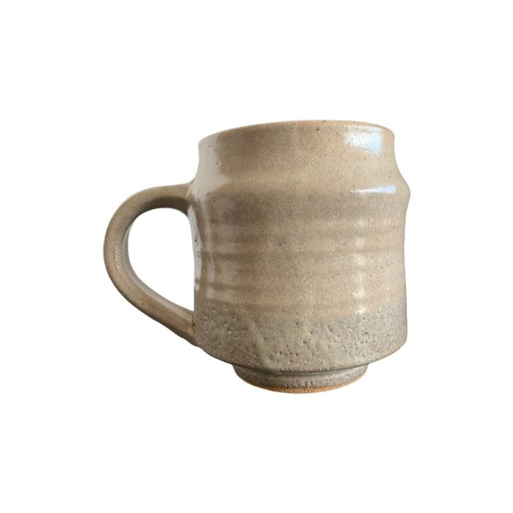 Large Handmade Autographed Ceramic Mug
